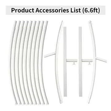 Wedding Arches for Ceremony Wedding Arch 6.6ft Circle Backdrop Stand Round Backdrop Stand Balloon Arch Stand Circle Balloon Arch Frame Round Balloon Arch Frame for Party Decoration (6.6ft White)