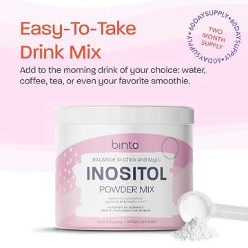 Binto Inositol Powder Mix for Hormonal Balance & PCOS Support