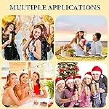 Lauwell Acrylic Champagne Flutes - Elegant and Reusable