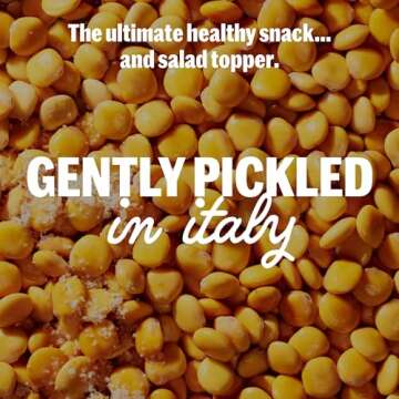 BRAMI Lupini Beans Snack, Sea Salt & Vinegar, 7g Plant Based Protein, 0g Net Carbs, Vegan, Vegetarian, Keto, Mediterranean Diet, Non Perishable, 5.3oz