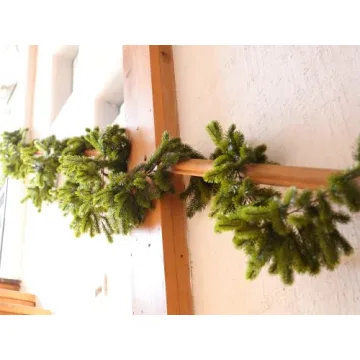 6FT Christmas Garland with LED Lights for Festive Decor