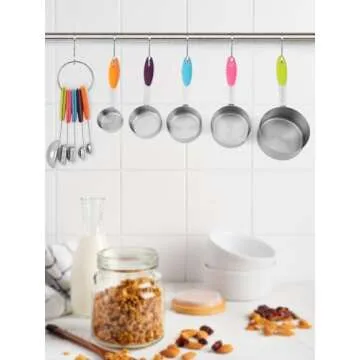 Premium Joyhill Stainless Steel Measuring Cups & Spoons Set