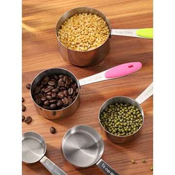 Premium Joyhill Stainless Steel Measuring Cups & Spoons Set