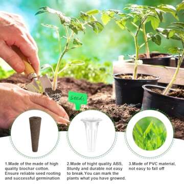 Aukful 201 PCS Grow Pod Kits for Indoor Gardening Enthusiasts