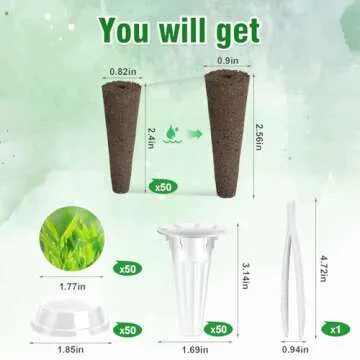 Aukful 201 PCS Grow Pod Kits for Indoor Gardening Enthusiasts