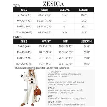 ZESICA Women's 2 Piece Outfits Set 2024 Casual Long Sleeve Knit Pullover Top and Wide Leg Pants Sweatsuit Lounge Sets,Cream,Small