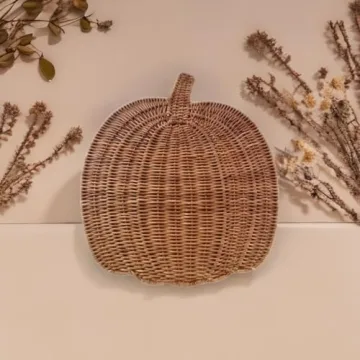 Handwoven Pumpkin Placemat for Festive Autumn Dining
