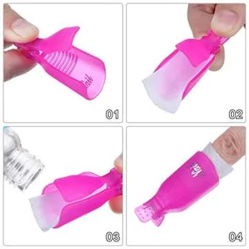 IME Nail Polish Remover Clips Set - Eco-Friendly Nail Care