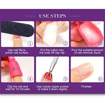 IME Nail Polish Remover Clips Set - Eco-Friendly Nail Care