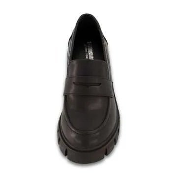 CUSHIONAIRE Women's Pierce Slip on Loafer +Memory Foam, Wide Widths Available, Black 9