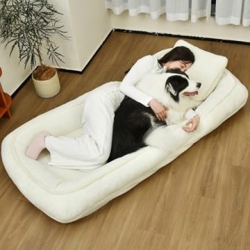 Comfortable Human Sized Dog Bed with Adjustable Heights