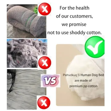 Comfortable Human Sized Dog Bed with Adjustable Heights