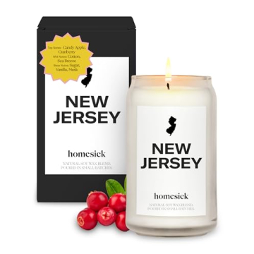 Homesick New Jersey Candle - Lasting Aroma for All
