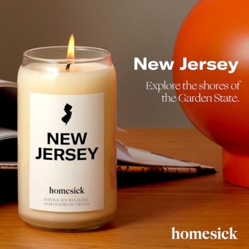 Homesick New Jersey Candle - Lasting Aroma for All