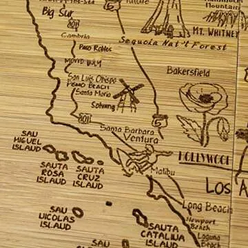 California Puzzle Coaster Set - Unique Eco-Friendly Gift