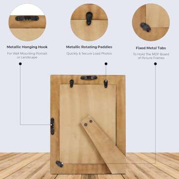 Handicrafts Home Chevron Pattern Picture Frame - Stylish Decor