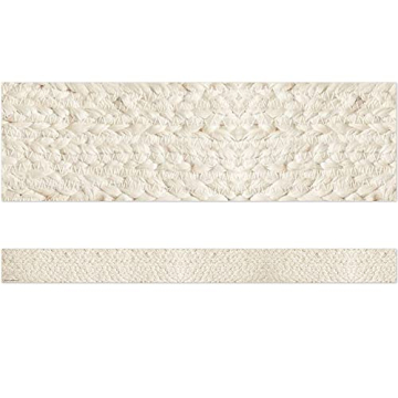 Teacher Created Resources Everyone is Welcome Woven Straight Border Trim - Natural