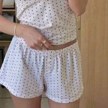 Stylish Women's Y2K Pajama Boxer Shorts for Comfort