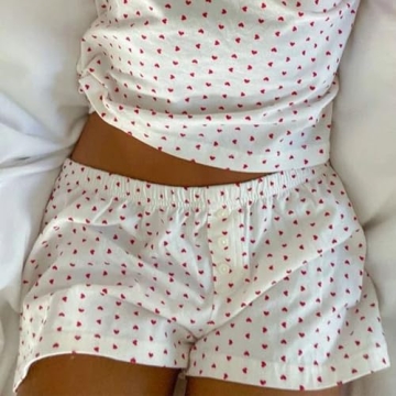 Stylish Women's Y2K Pajama Boxer Shorts for Comfort