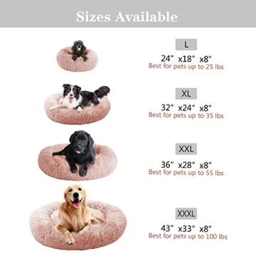 MFOX Calming Dog Bed for Medium Large Dogs Comfort