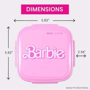 Yoobi X Barbie Bento Box with Ice Pack and Compartments