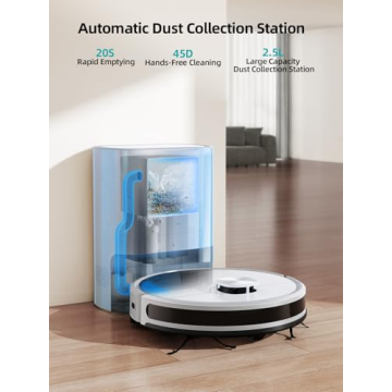Airzeen Robot Vacuum with Self-Emptying and Smart Mapping