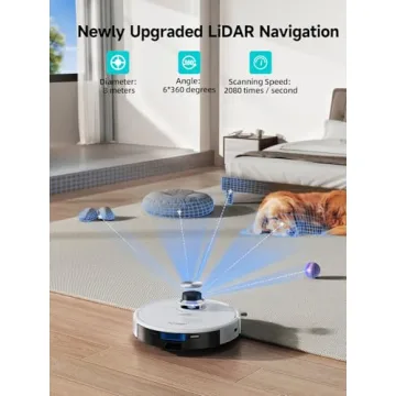 Airzeen Robot Vacuum with Self-Emptying and Smart Mapping