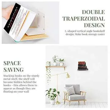 CRIZTA Invisible Floating Bookshelves for Smart Spaces