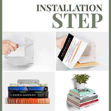 CRIZTA Invisible Floating Bookshelves for Smart Spaces