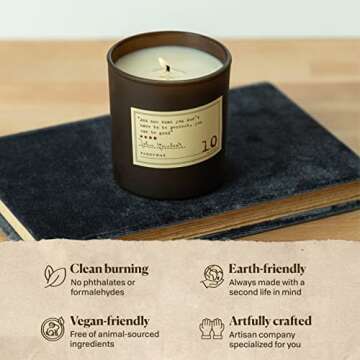 Paddywax John Steinbeck Candle - Eco-Friendly Literary Gift