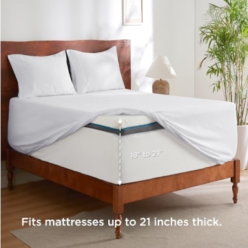 Bedsure Deep Pocket King Sheet Set for Comfortable Sleep