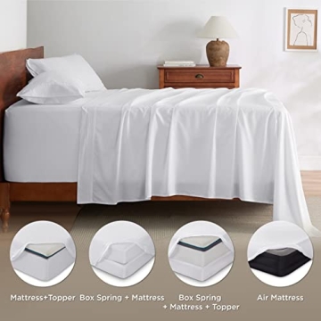 Bedsure Deep Pocket King Sheet Set for Comfortable Sleep