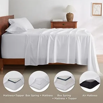 Bedsure Deep Pocket King Sheet Set for Comfortable Sleep