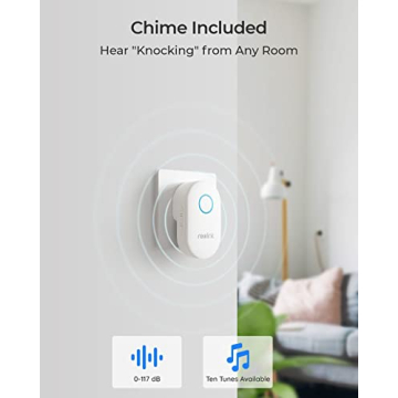 Reolink 2K Video Doorbell with Custom Chime - No Subscription