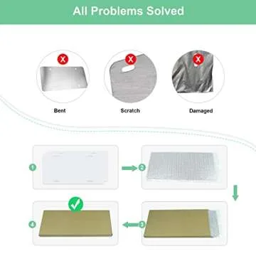 Customizable 10 Pack Sublimation License Plate Blanks