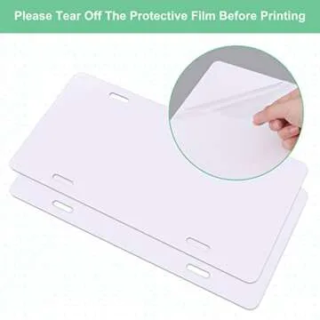 Customizable 10 Pack Sublimation License Plate Blanks