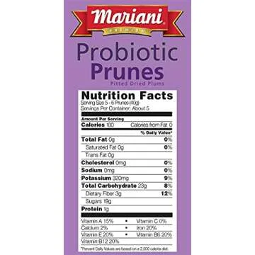 Mariani Probiotic Pitted Prunes - Healthy Digestive Snack