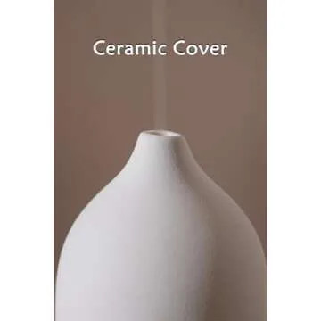 VIVITEST Stone Diffuser,200ML Essential Oil Diffuser, Ultrasonic Aromatherapy Diffusers for Home (White)