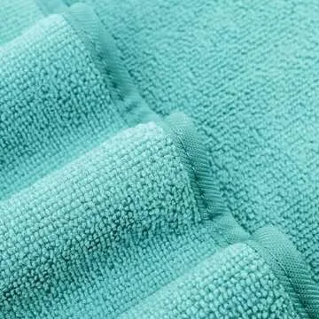 POLYTE Oversize, 60 x 30 in., Quick Dry Lint Free Microfiber Bath Towel Set, 6 Piece