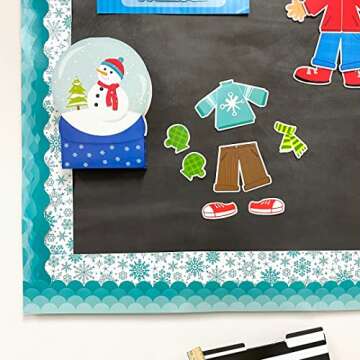 CTP Seasonal Dress for The Weather Bulletin Board Set, 57 Pieces (Creative Teaching Press 1640), 3"-17.5", Multi Color