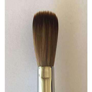 Silver Handle CRIMPED 100% Kolinsky Acrylic Nail Brush (Crimped 8)