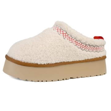 KIFIWUI Women's Platform Mini Boots - Cozy Fur-Lined Ankle Boots for Warm and Stylish Winter