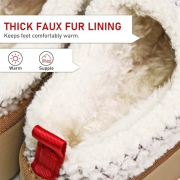 KIFIWUI Women's Cozy Fur-Lined Platform Mini Boots