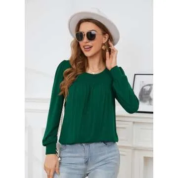 ArtJuly Plus Size Dressy Casual Top for Women