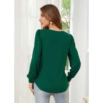 ArtJuly Plus Size Dressy Casual Top for Women