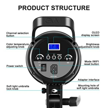 GVM 100W Bi-Color Video Light Kit for Professionals