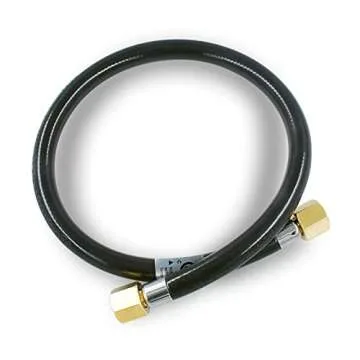 MENSI 24 Inches Long Low Pressure Propane Fireplace Extension Connection Hose with 3/8" Female Flare Nuts