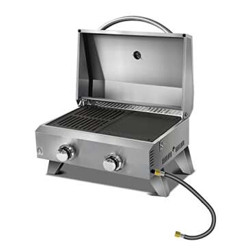 MENSI 24 Inches Long Low Pressure Propane Fireplace Extension Connection Hose with 3/8" Female Flare Nuts