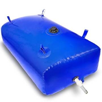30 Gal Portable Large Capacity Water Storage Bladder Tank for Camping, RV, and Emergency Use
