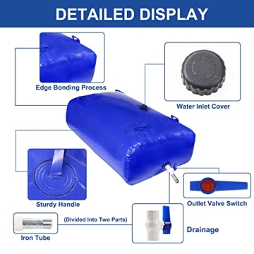 30 Gal Portable Water Storage Bladder for Camping & RV